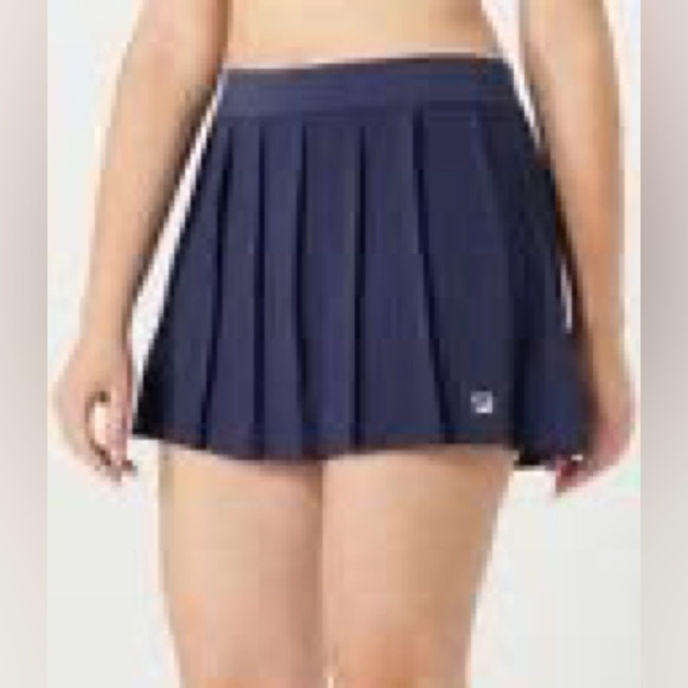 Fila Women's‎ Navy Blue Pleated Skater Skirt NWT